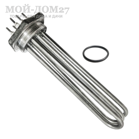 ЭлектроТЭН ТЭНБн G1-1/2” - 12 кВт | Мой-Дом27 | <u>Мощность</u>: 12 кВт (4+4+4 кВт)<br>
 <u>Резьба</u>: G 1½"<br>
 Электропитание: 220/380 В<br>
 Длина нагревательного элемента: 47,5 см<br>
 Комплектация: ТЭН + упл. кольцо<br>
 Материал: нержавеющая сталь<br>